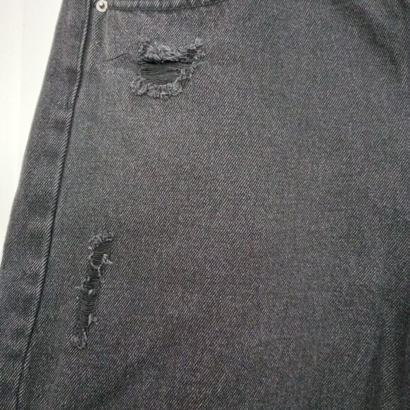 *NWT* Wild Fable Black Distressed, Bermuda, High Waist, Button Denim Shorts 8/29 - Picture 8 of 8